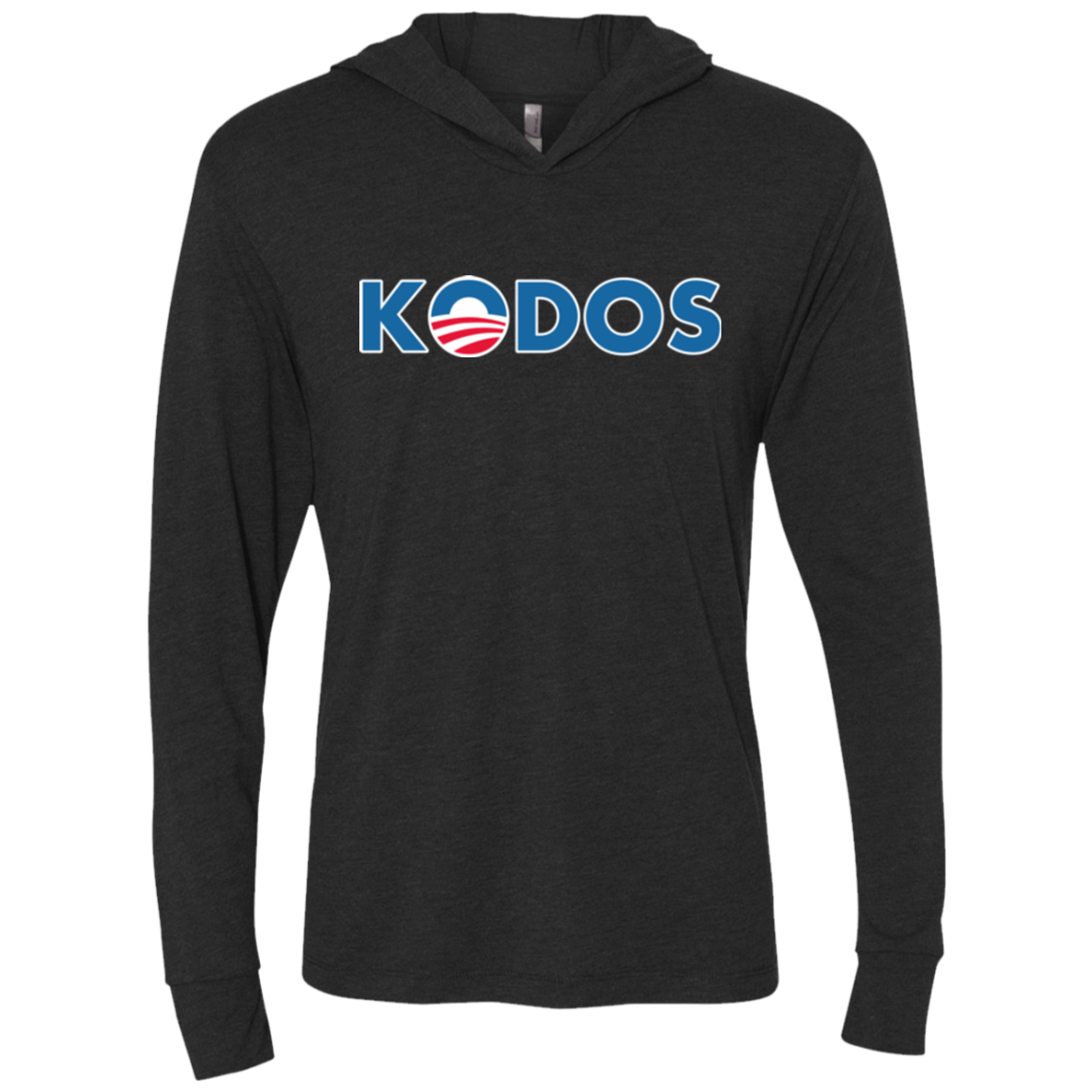 Vote for Kodos Triblend Long Sleeve Hoodie Tee
