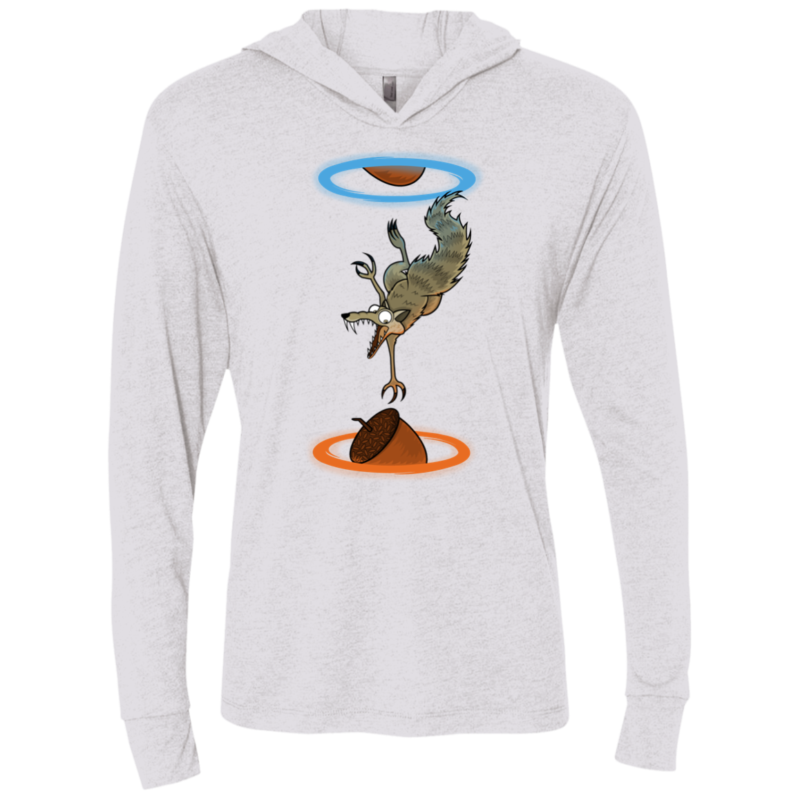 INFINUT Triblend Long Sleeve Hoodie Tee