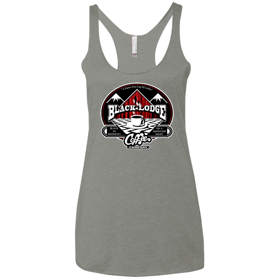 Black Lodge Coffee Company Women's Triblend Racerback Tank