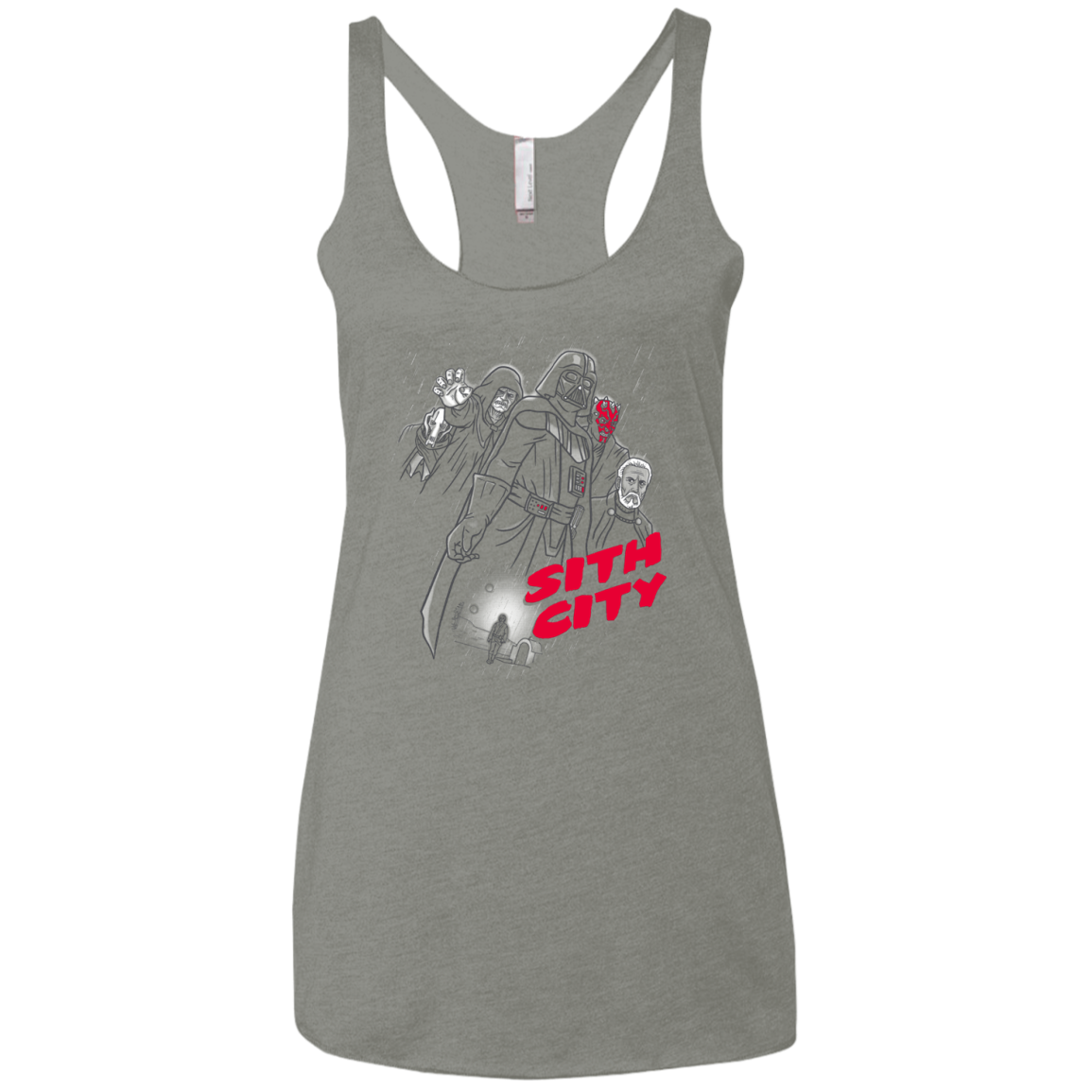 Sith city Women's Triblend Racerback Tank