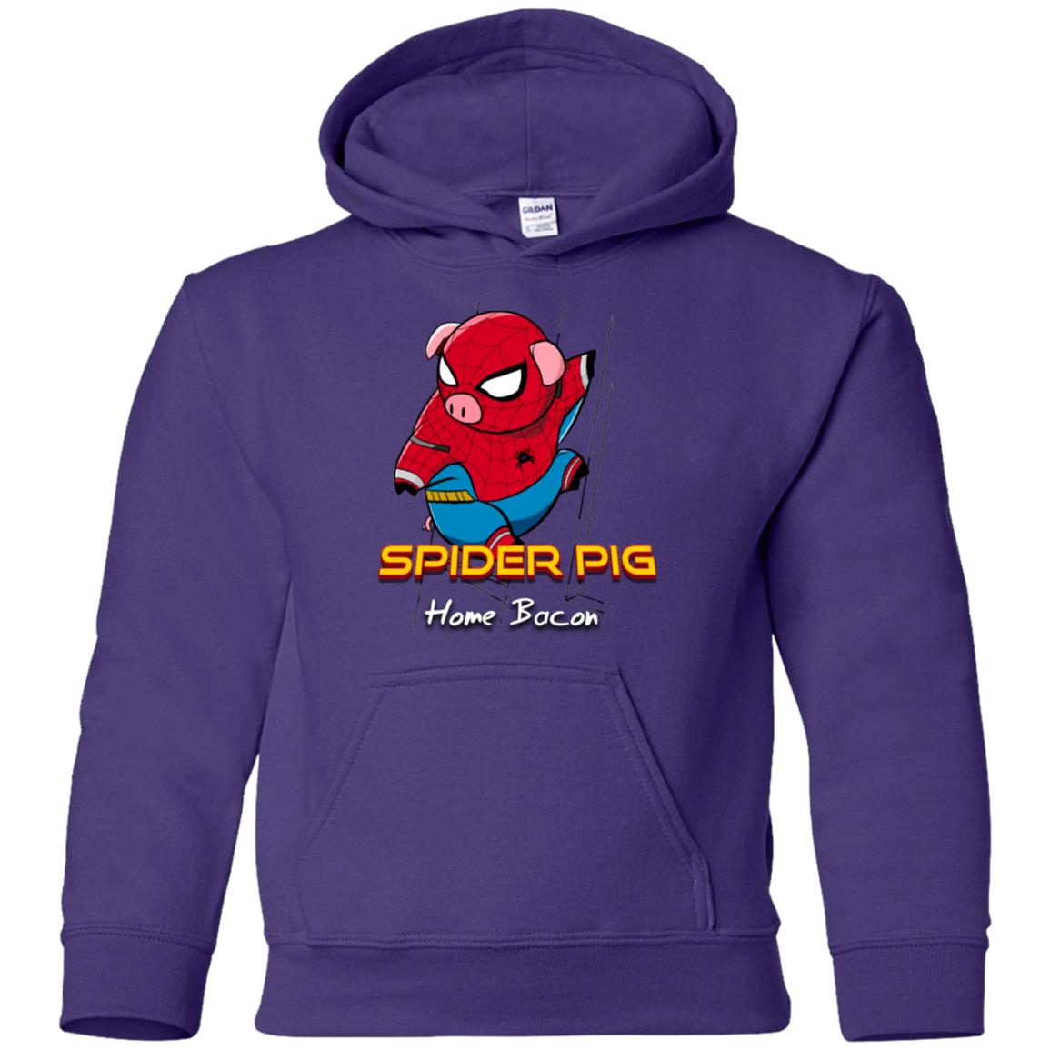Spider Pig Build Line Youth Hoodie