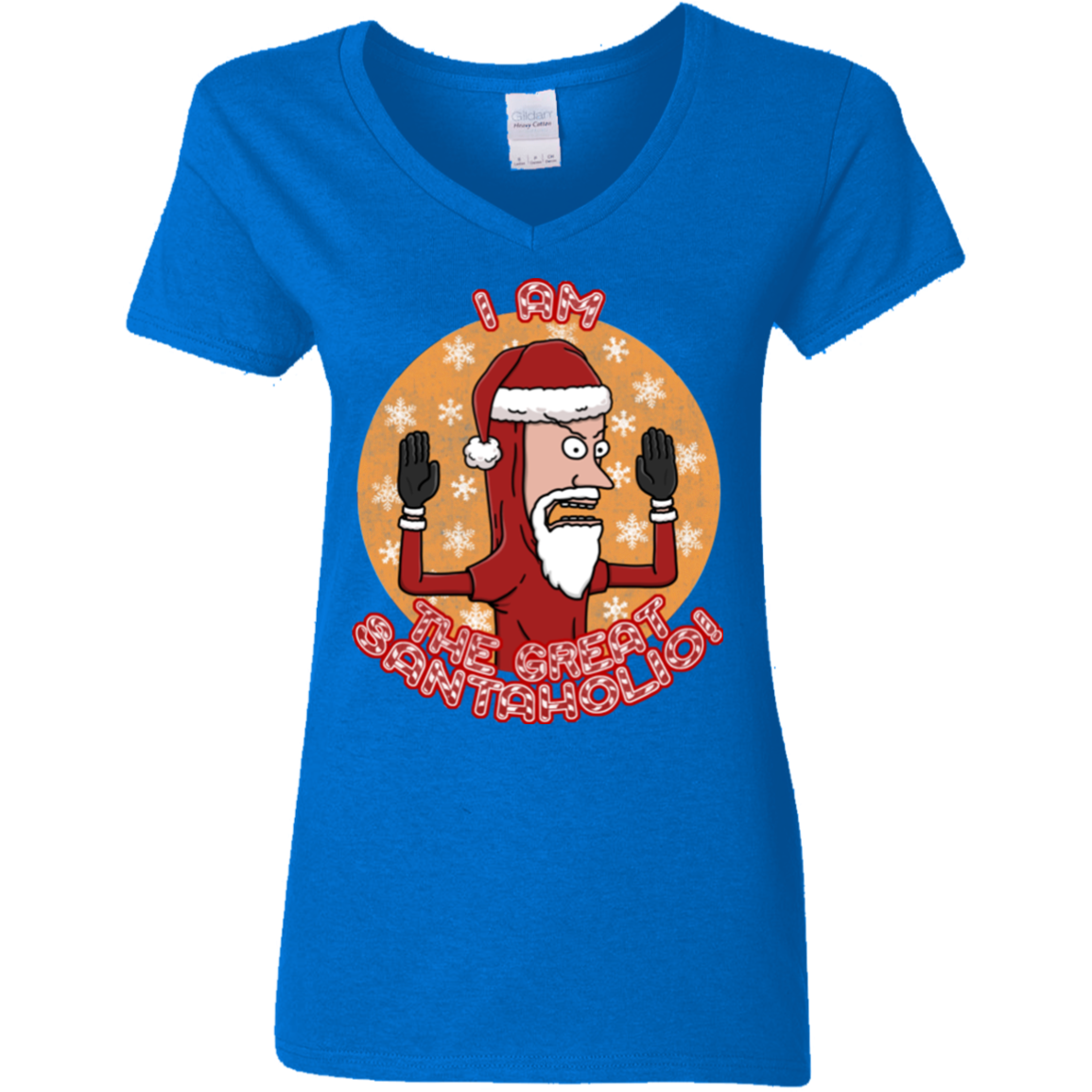 The Great Santaholio Women's V-Neck T-Shirt