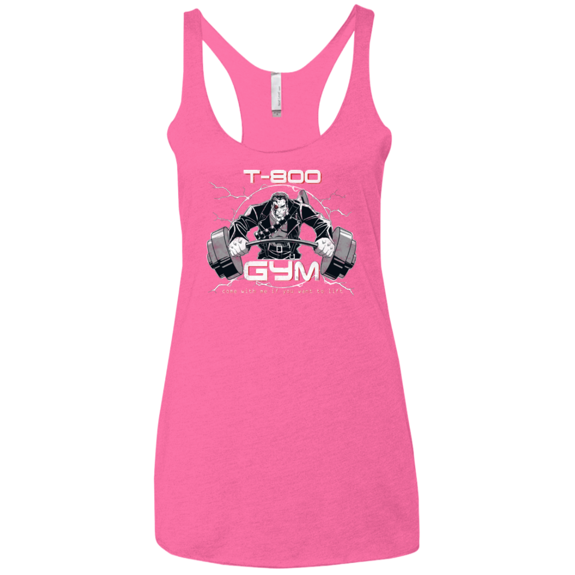 T-800 gym Women's Triblend Racerback Tank