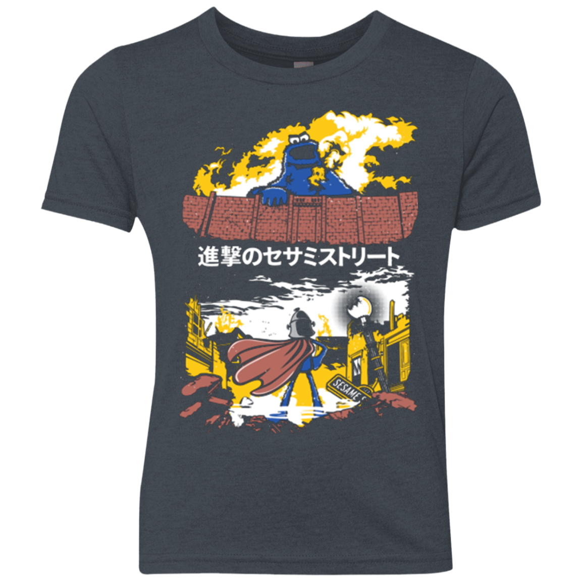 Attack on Sesame Street Youth Triblend T-Shirt