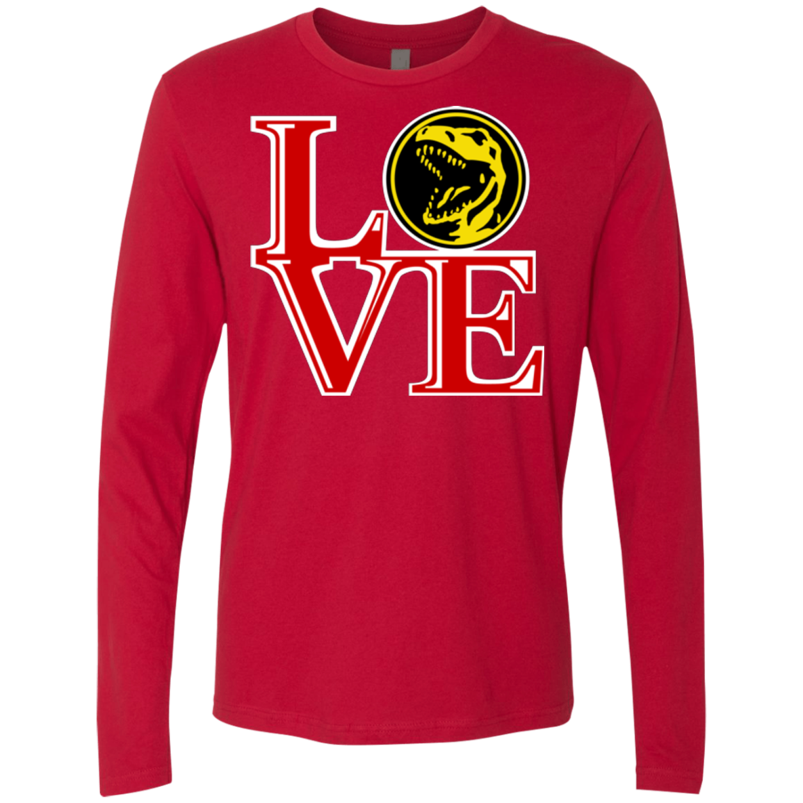 Red Ranger LOVE Men's Premium Long Sleeve