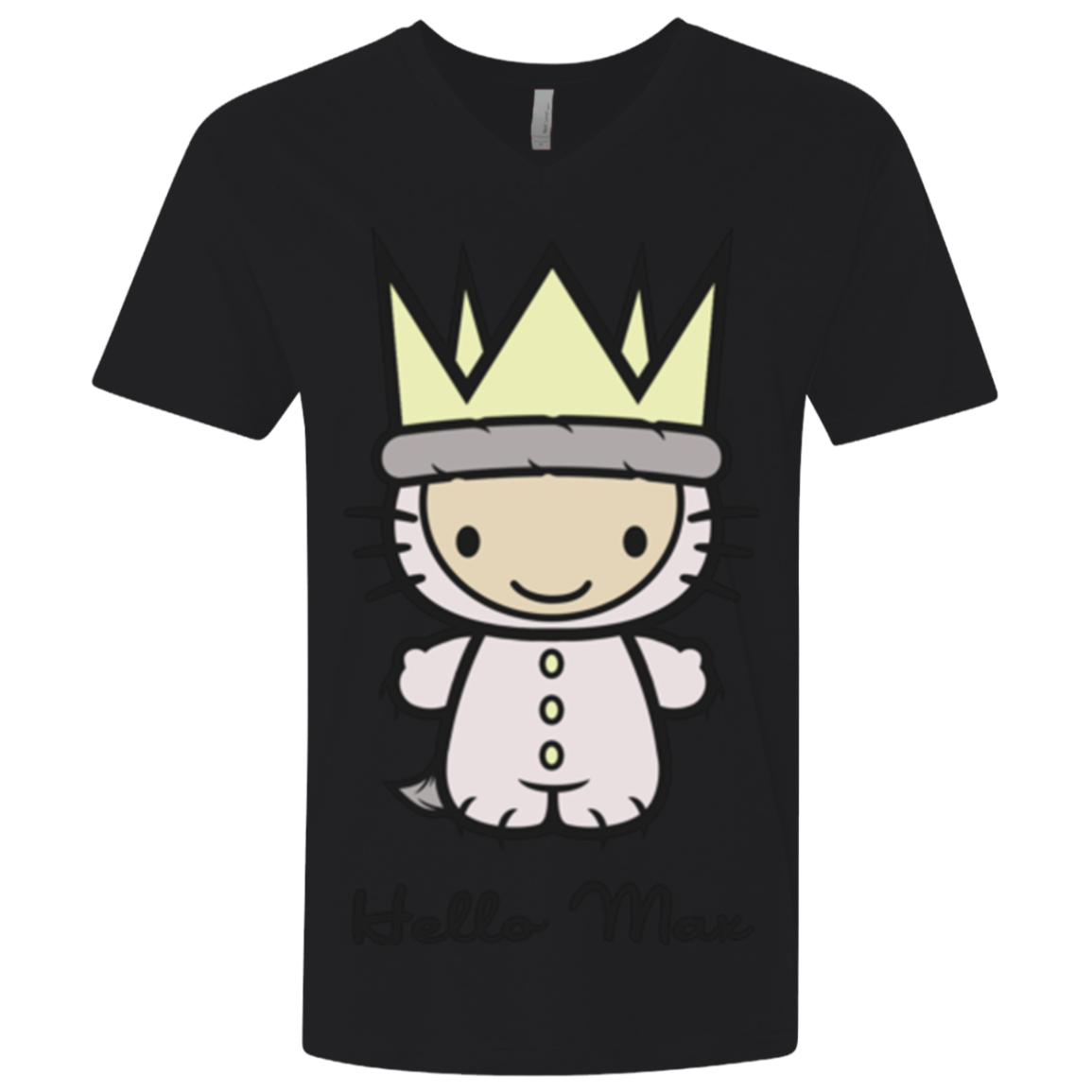 Hello Max Men's Premium V-Neck