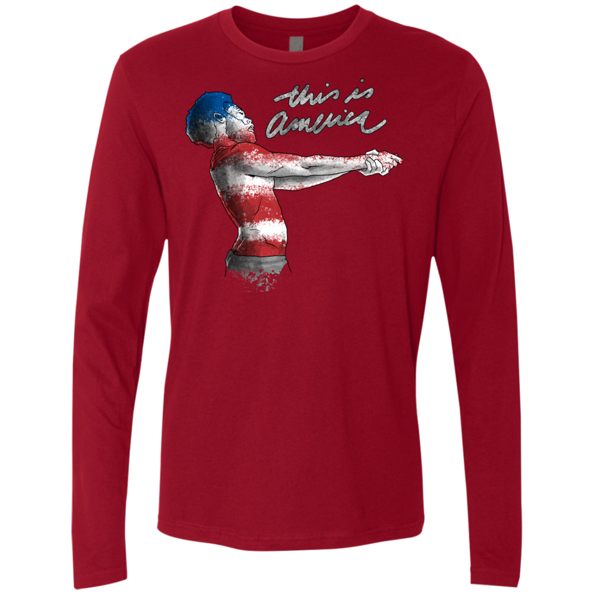 America Men's Premium Long Sleeve