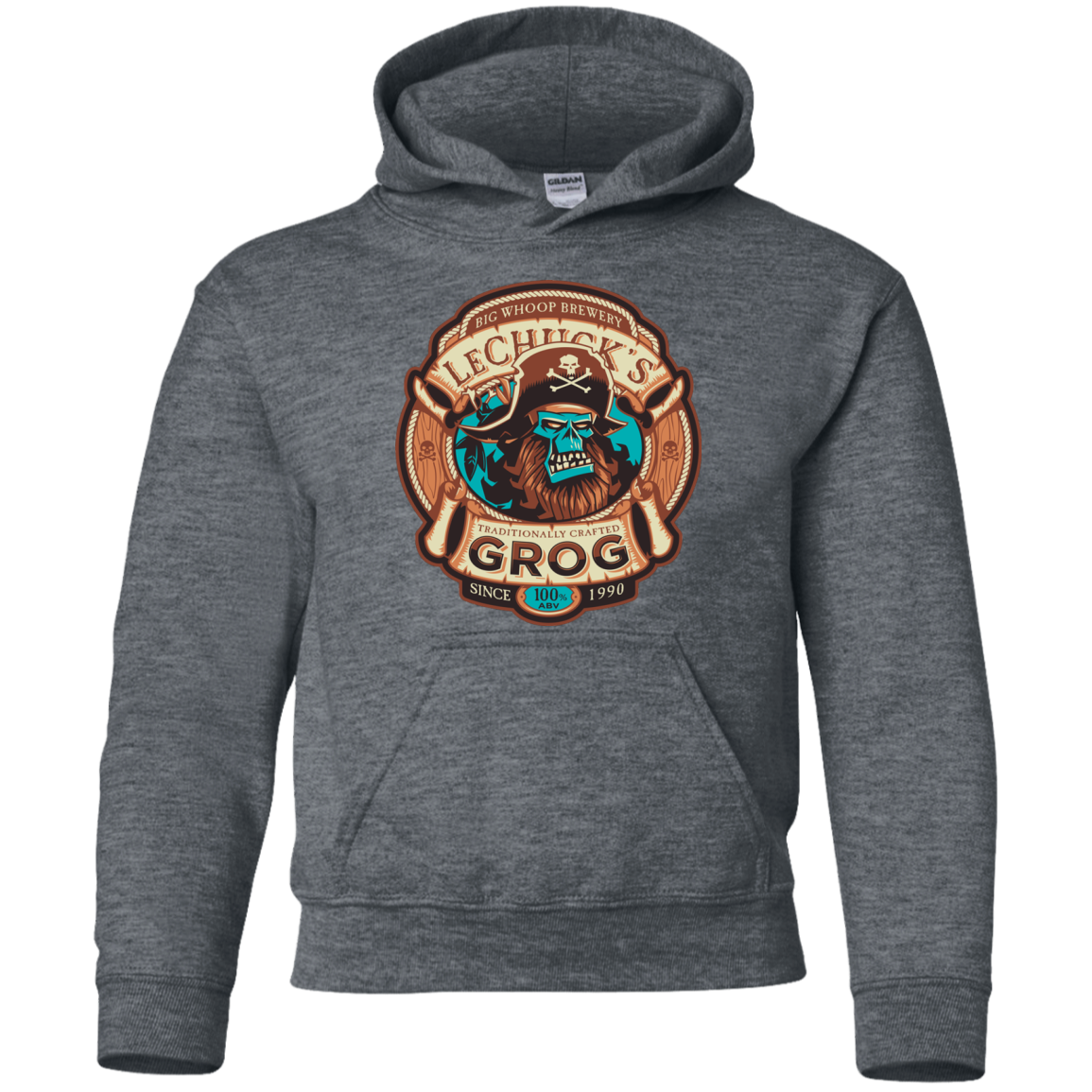 Ghost Pirate Grog Nmns Youth Hoodie