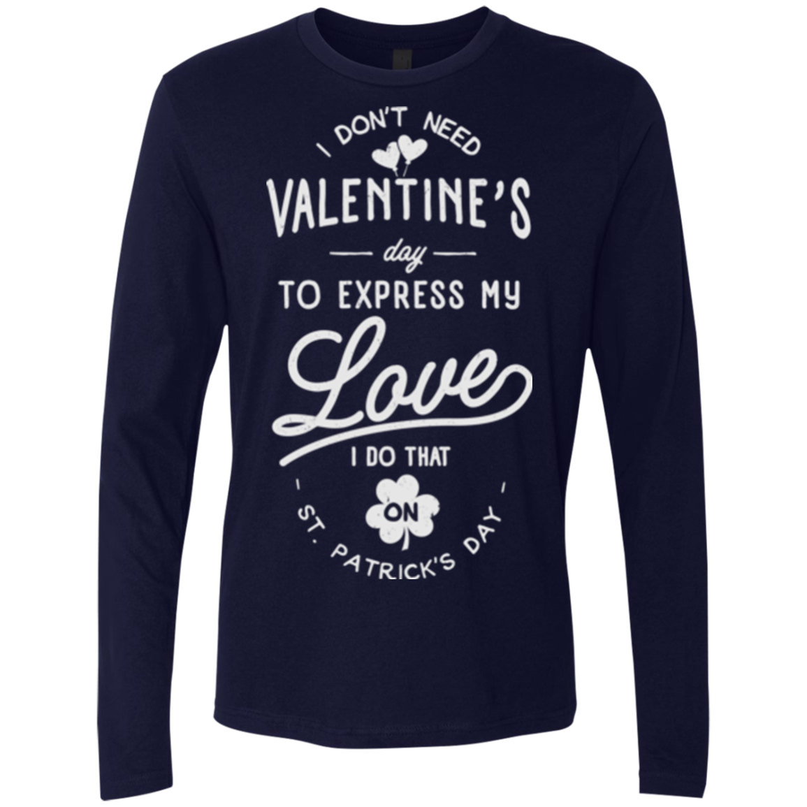 Valentine's Day Men's Premium Long Sleeve