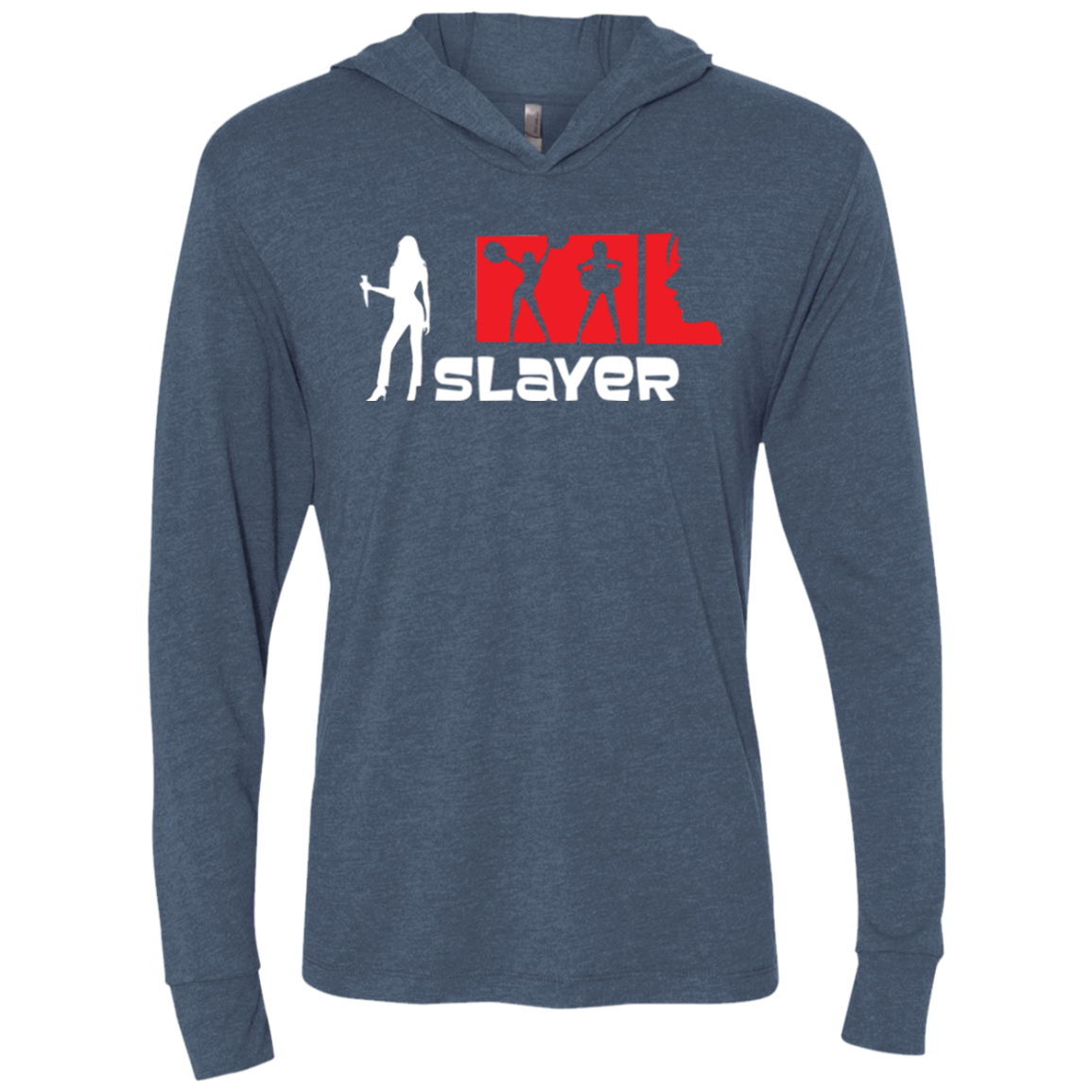 Slayer Triblend Long Sleeve Hoodie Tee