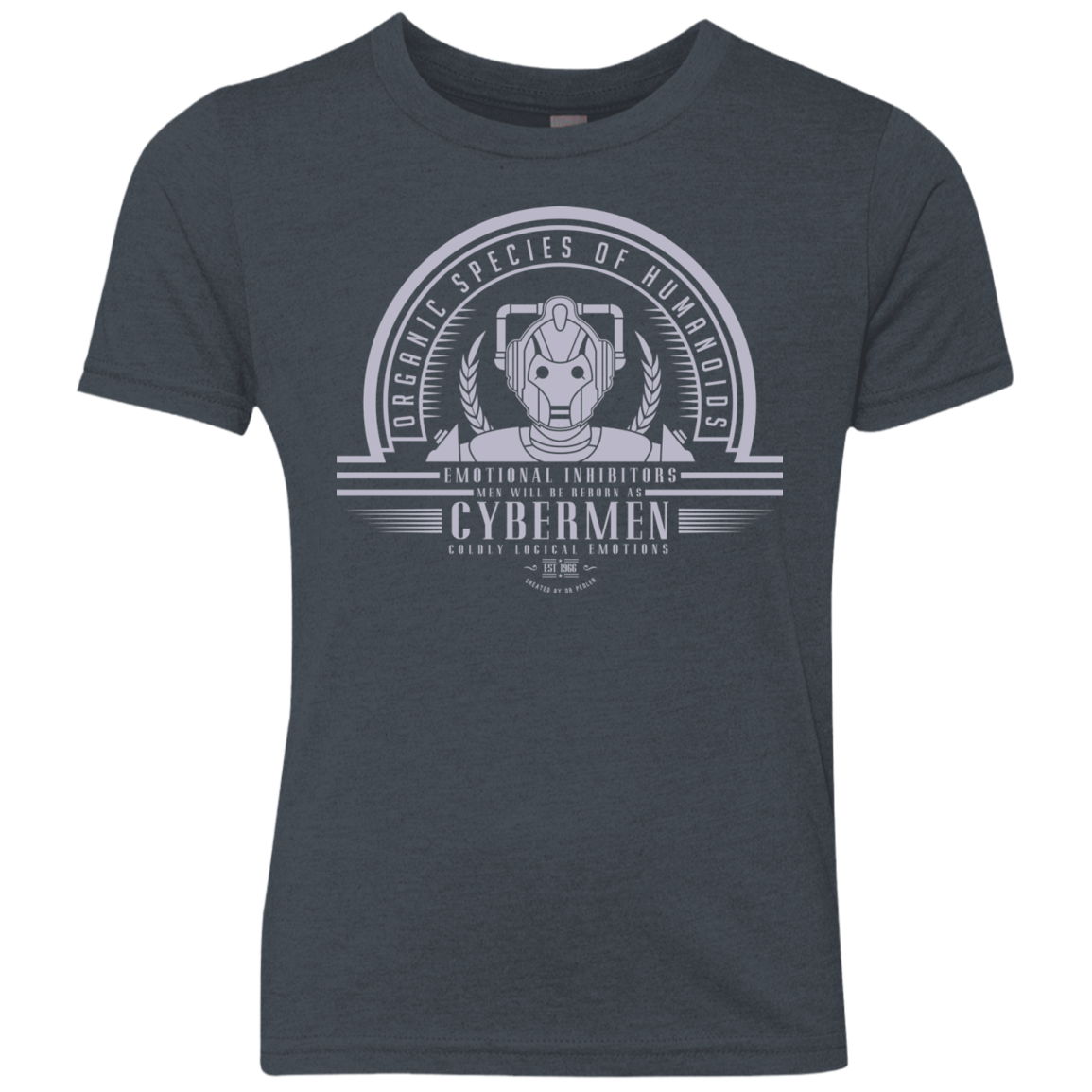 Who Villains Cybermen Youth Triblend T-Shirt