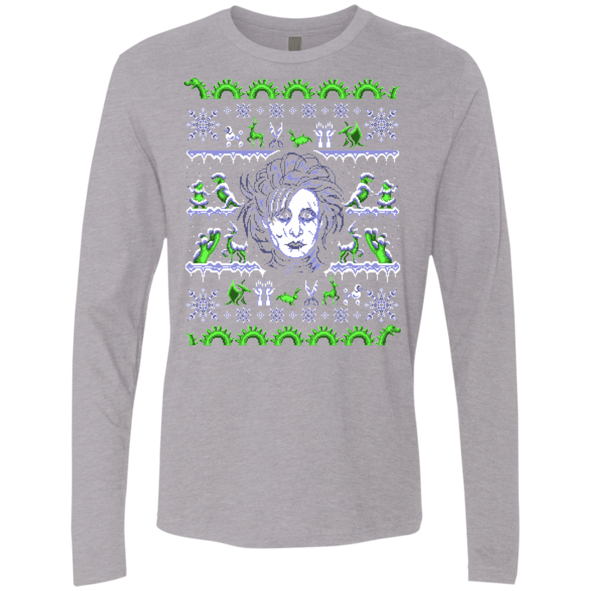 Edward Scissorhands ugly sweater Men's Premium Long Sleeve