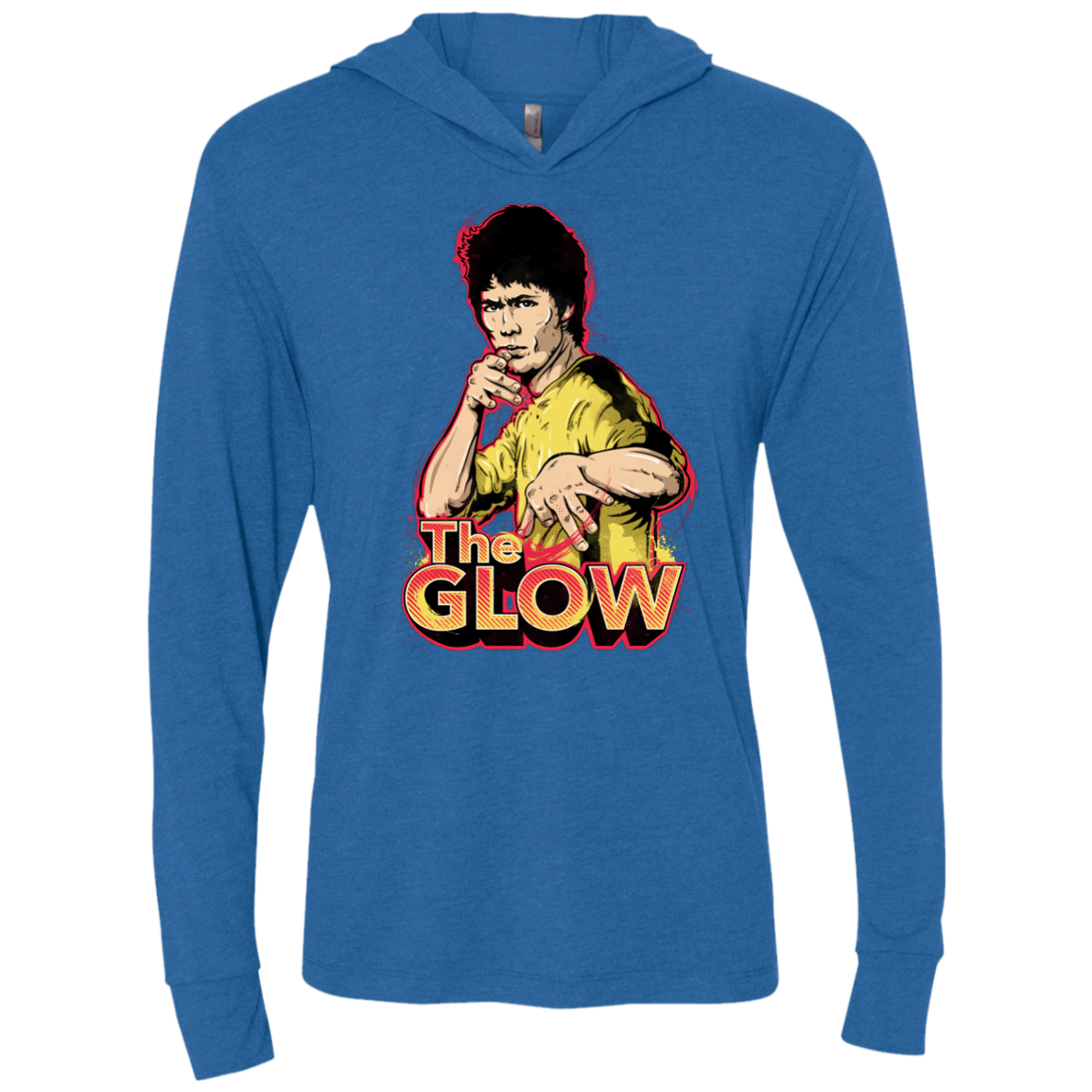 The Glow Triblend Long Sleeve Hoodie Tee