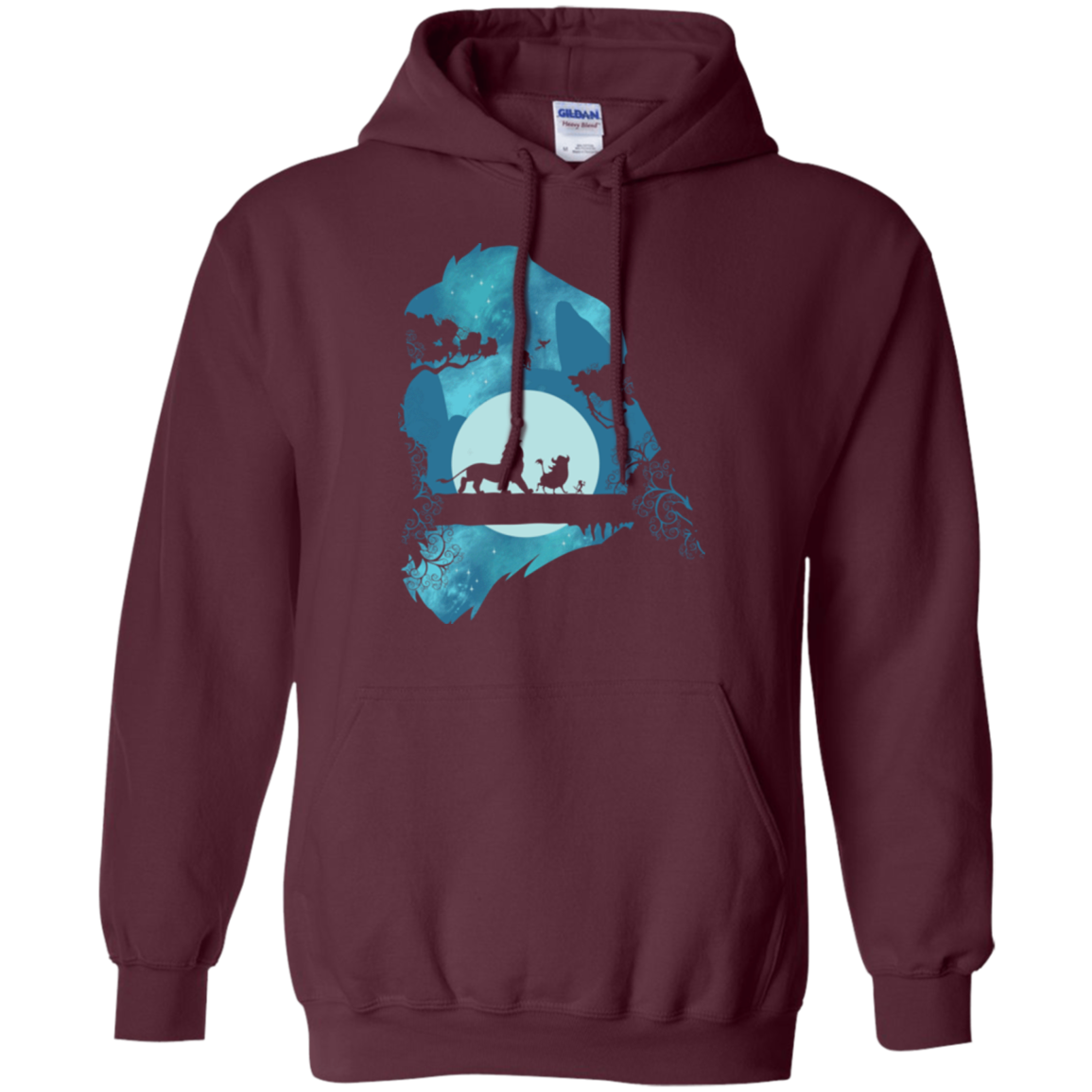 Lion Portrait Pullover Hoodie