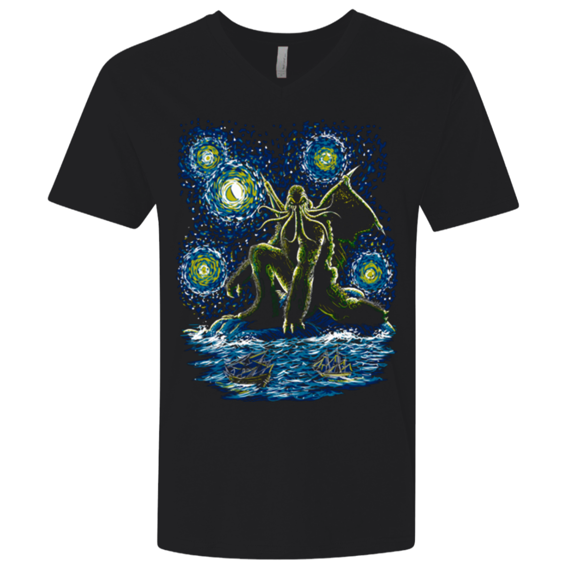 Night of Cthulhu Men's Premium V-Neck