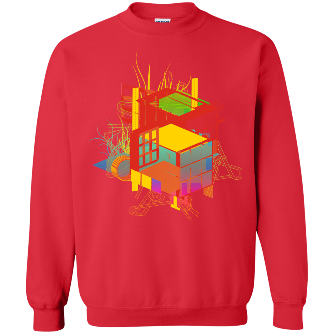 Rubik's Building Crewneck Sweatshirt