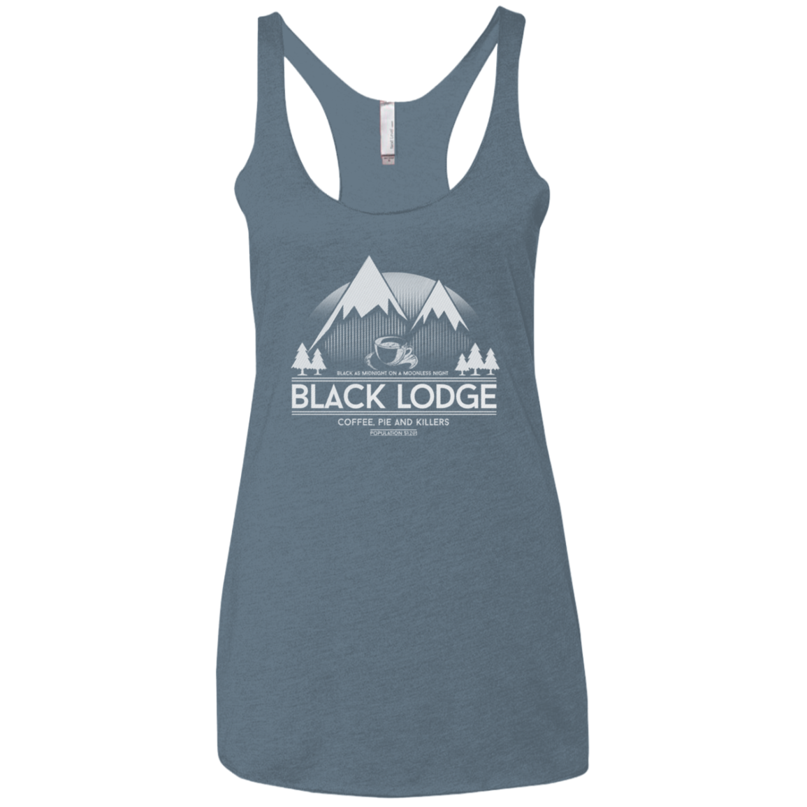 Black Lodge Women's Triblend Racerback Tank