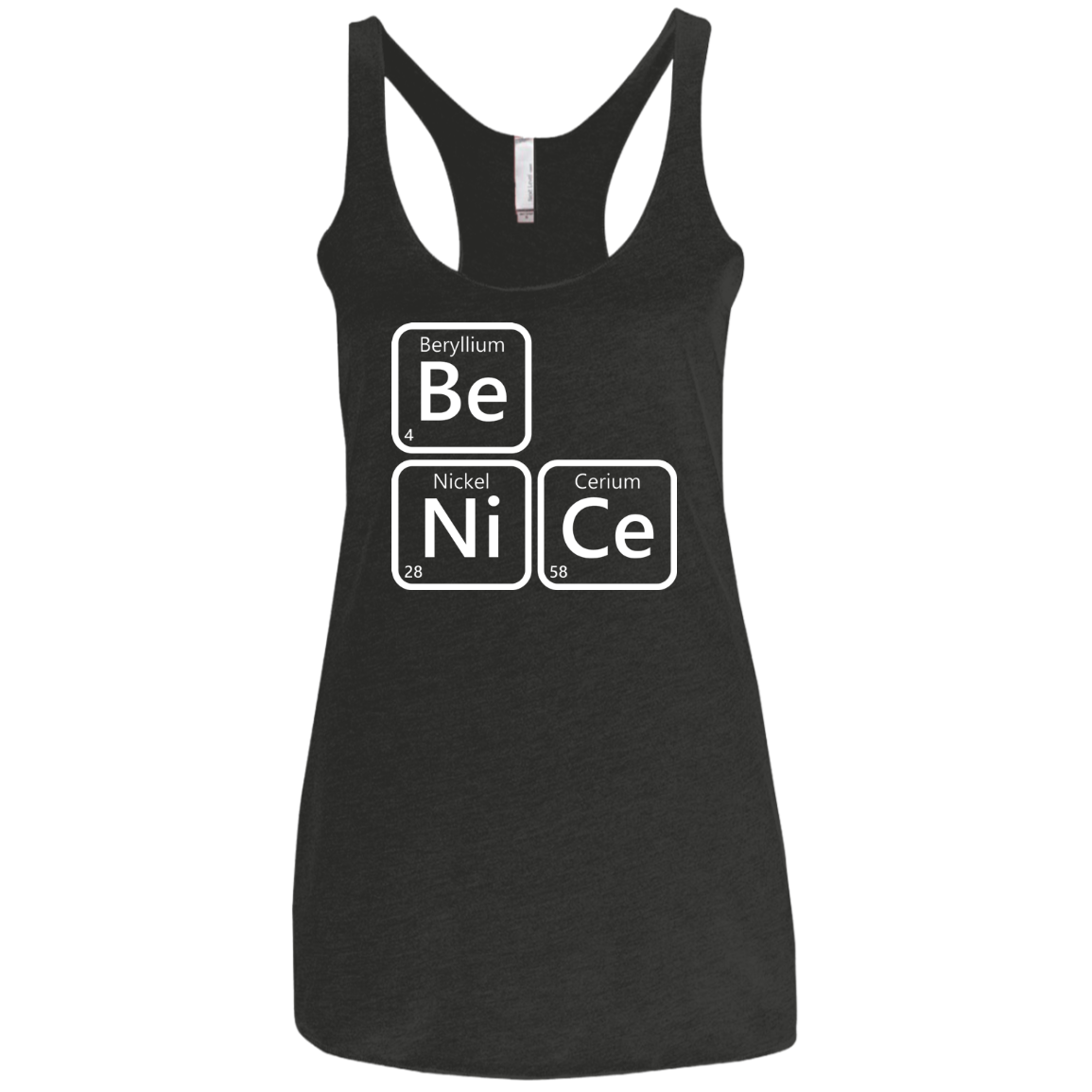 Be Nice Women's Triblend Racerback Tank