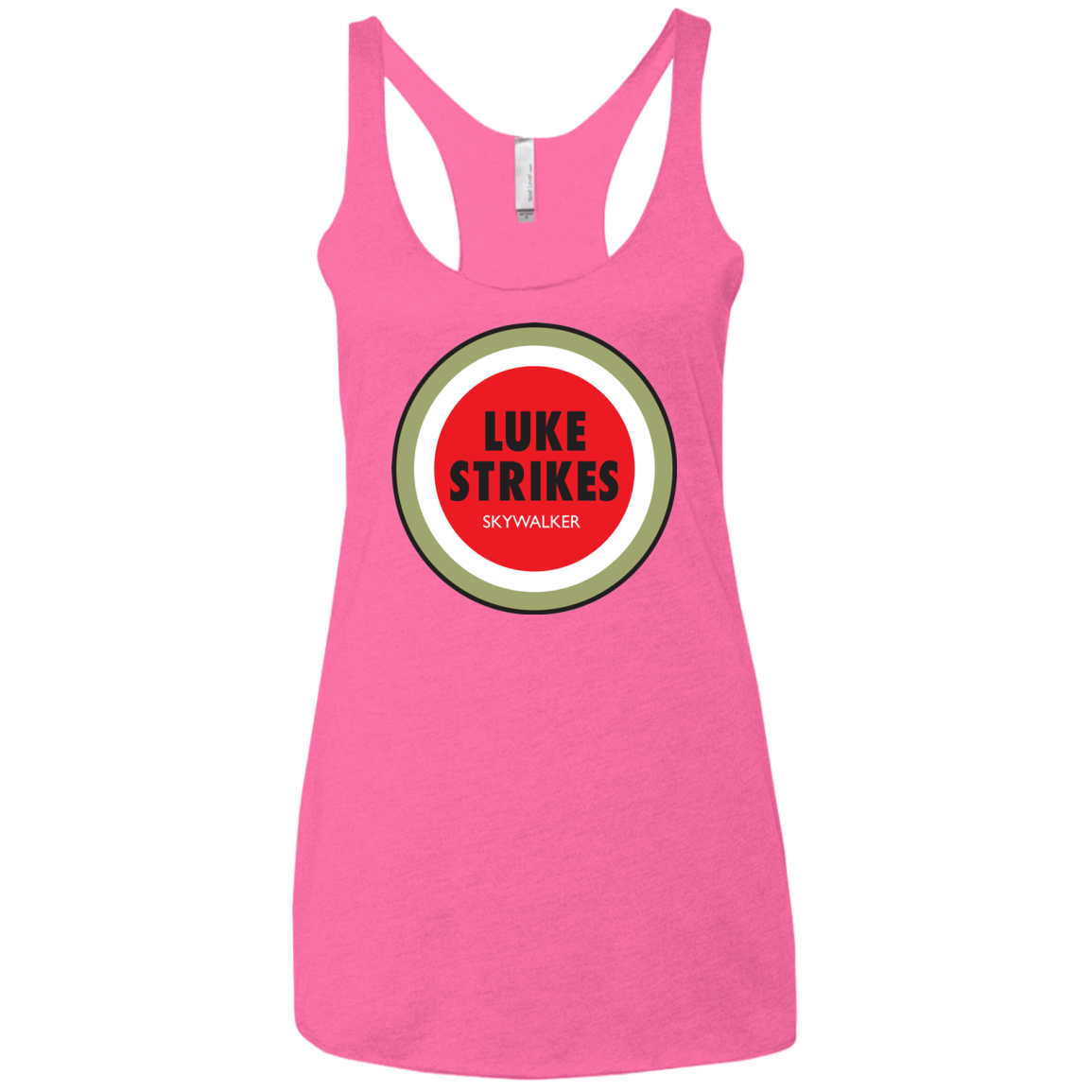 Luke Strikes Women's Triblend Racerback Tank