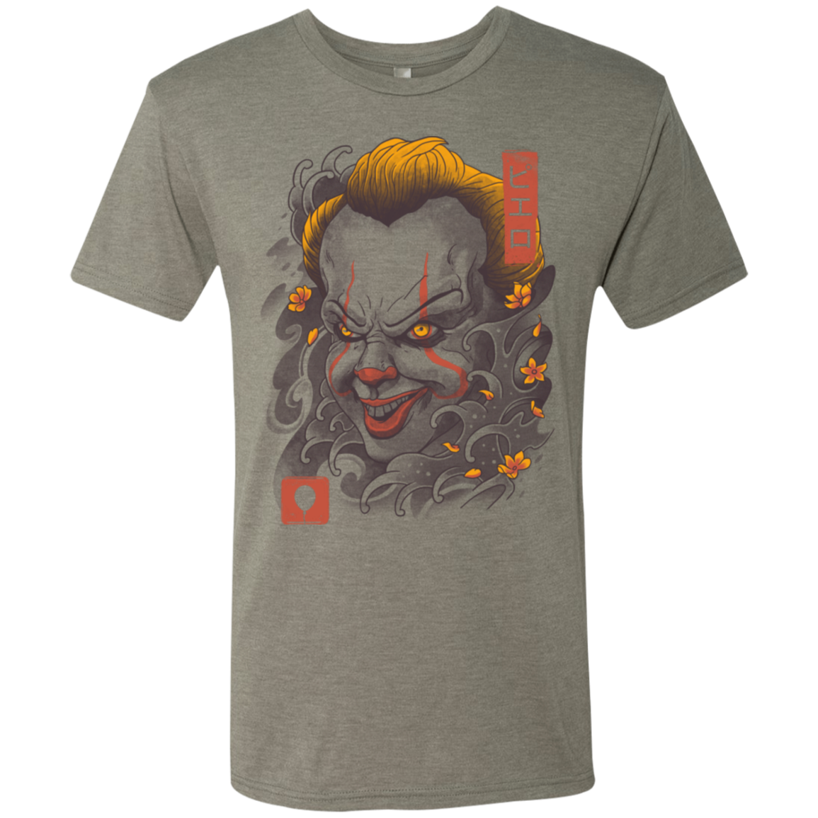 Oni Clown Mask Men's Triblend T-Shirt