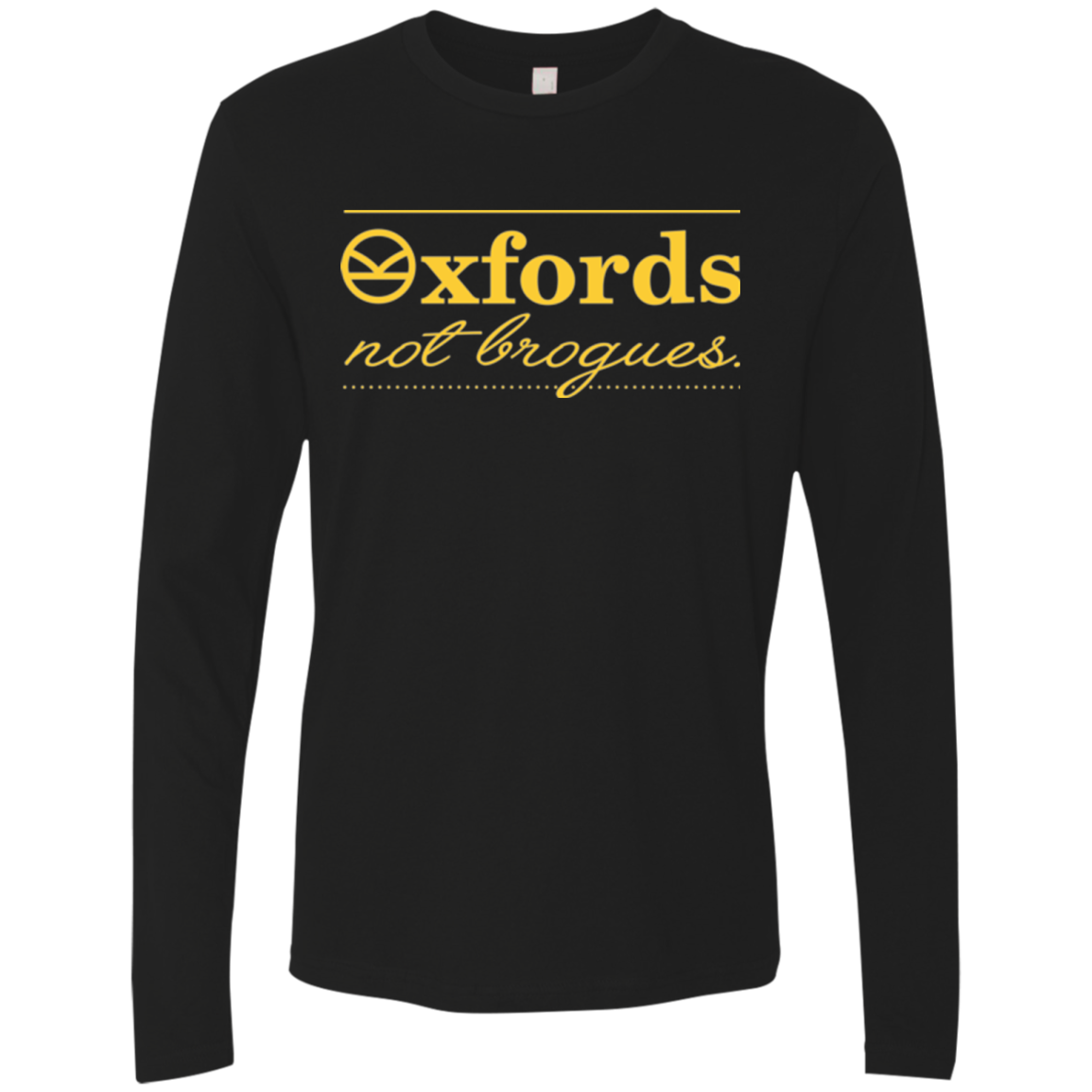 Oxfords Not Brogues Men's Premium Long Sleeve