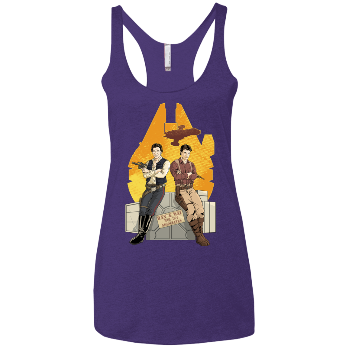 Partners In Crime Women's Triblend Racerback Tank