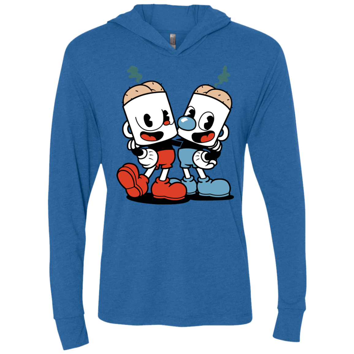 Butthead Triblend Long Sleeve Hoodie Tee