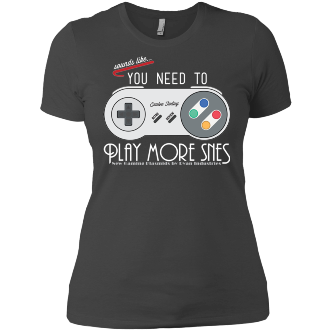 Evolve Today! Play More SNES Women's Premium T-Shirt