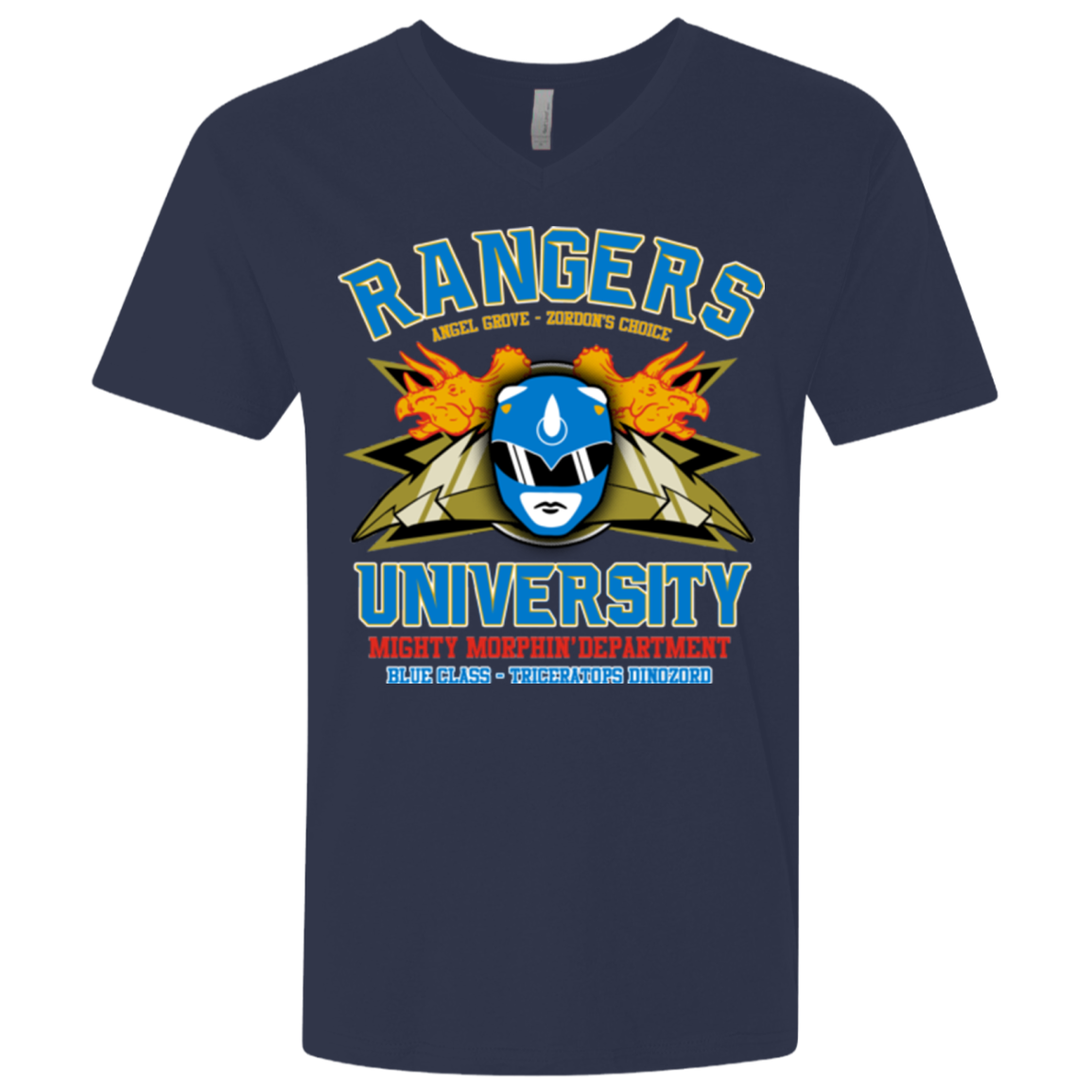 Rangers U Blue Ranger Men's Premium V-Neck