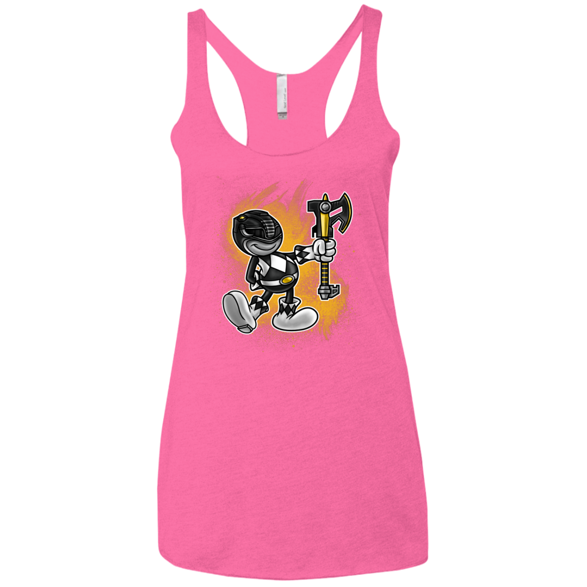 Black Ranger Artwork Women's Triblend Racerback Tank