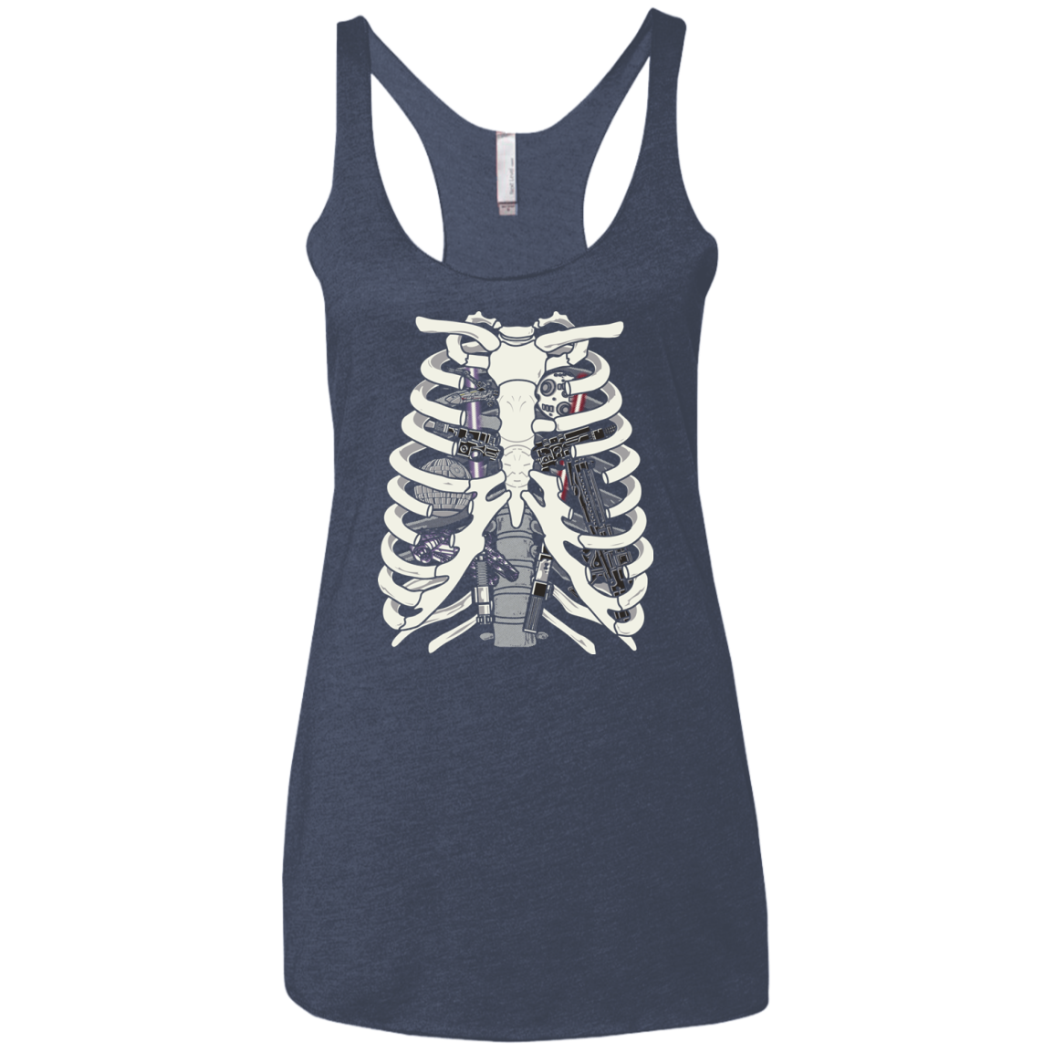 Anatomy of a Galaxy Far Away Women's Triblend Racerback Tank