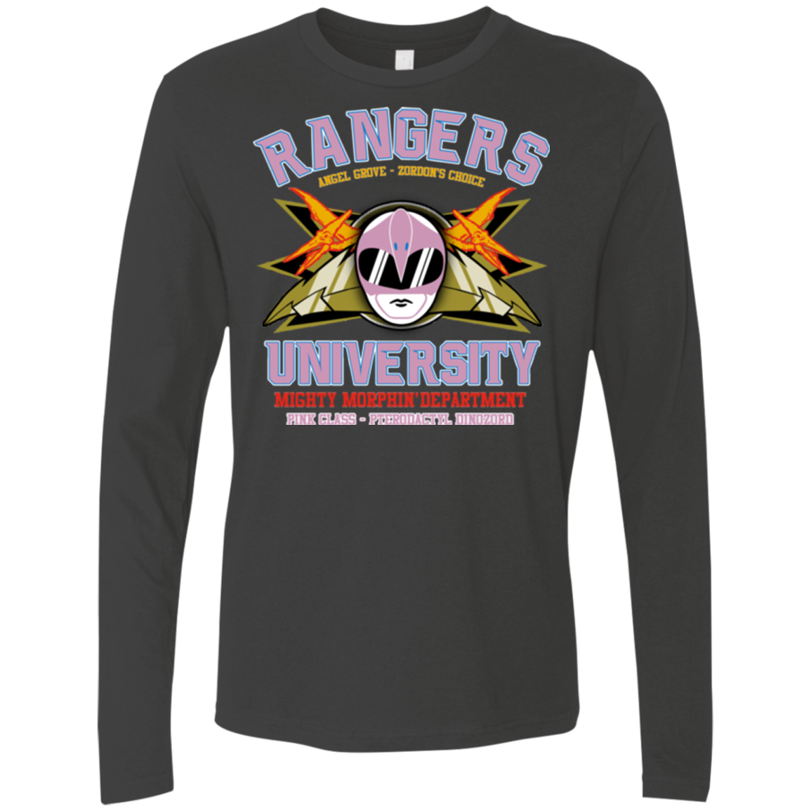 Rangers U Pink Ranger Men's Premium Long Sleeve