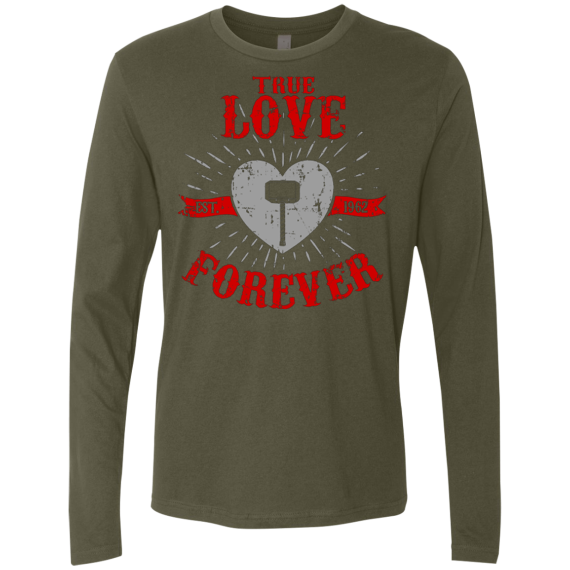 True Love Forever God Thunder Men's Premium Long Sleeve