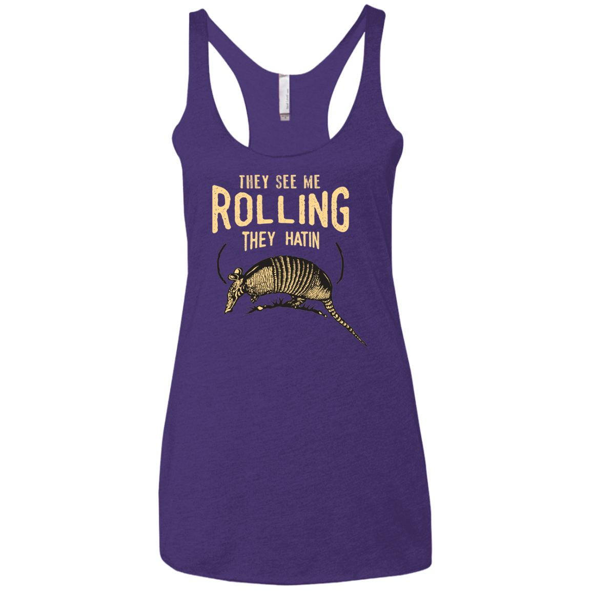 They See Me Rollin Women's Triblend Racerback Tank