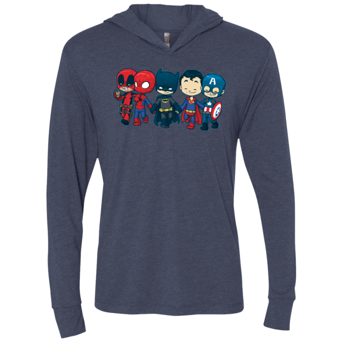 Super Cross Over Bros Triblend Long Sleeve Hoodie Tee