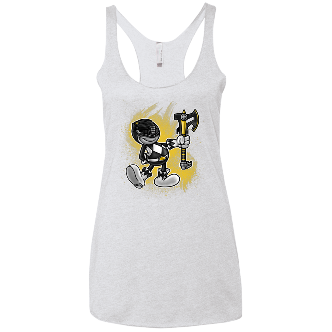 Black Ranger Artwork Women's Triblend Racerback Tank