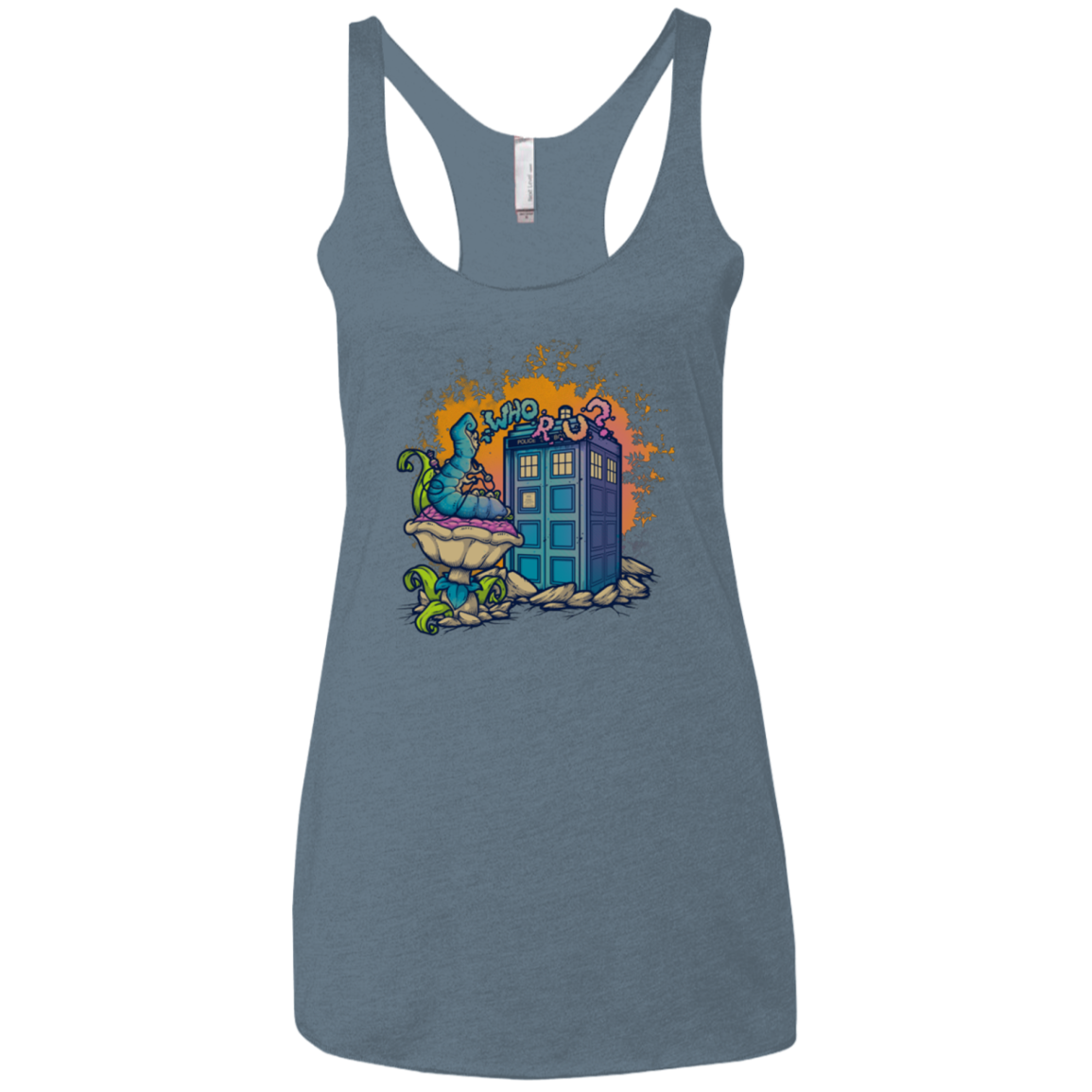 WHO R U 2 Women's Triblend Racerback Tank