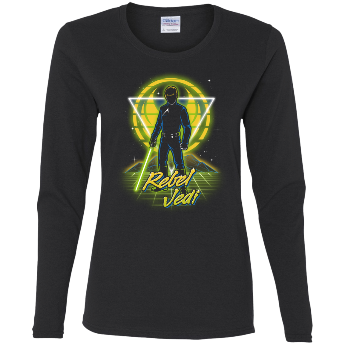 Retro Rebel Jedi Women's Long Sleeve T-Shirt