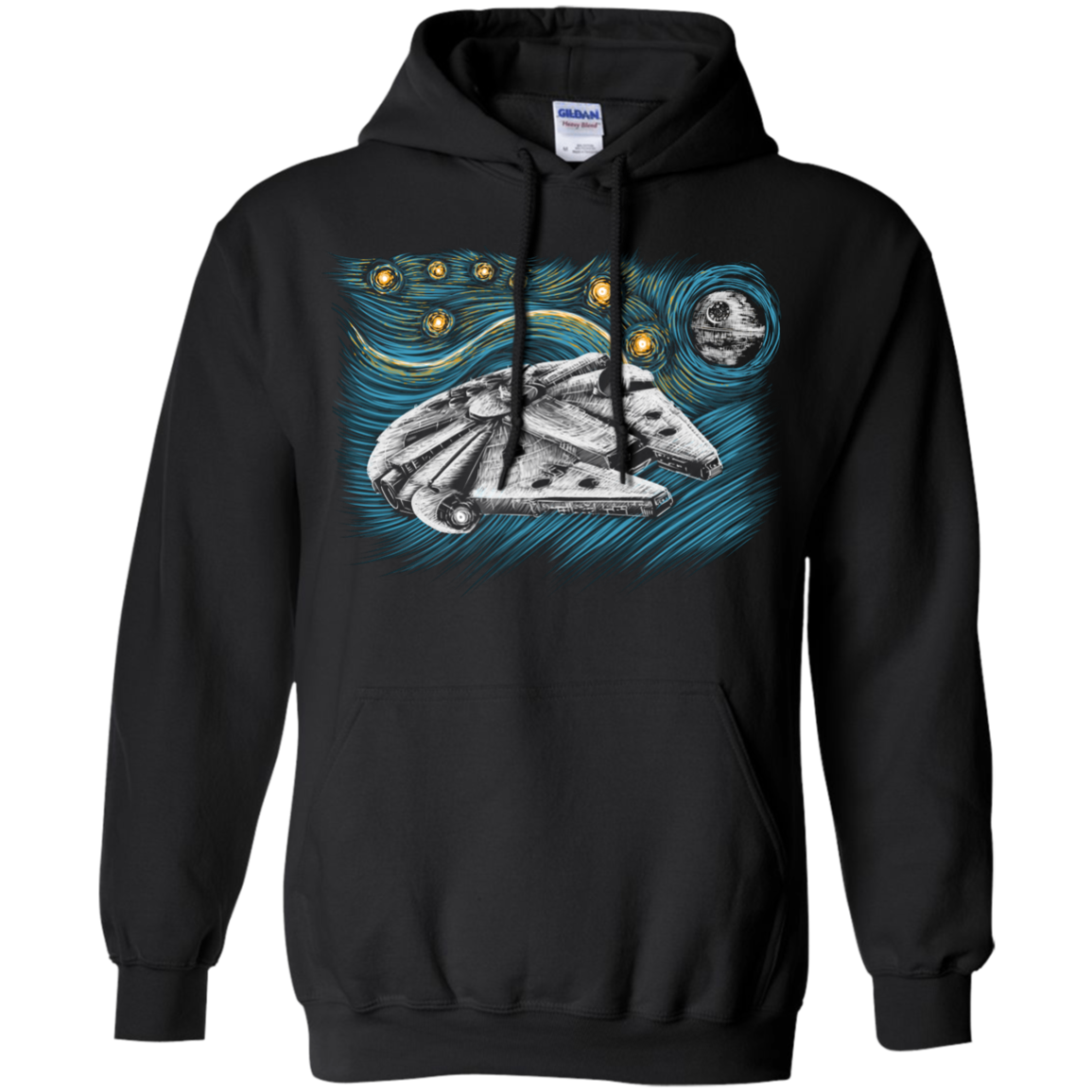 Starry Falcon Pullover Hoodie