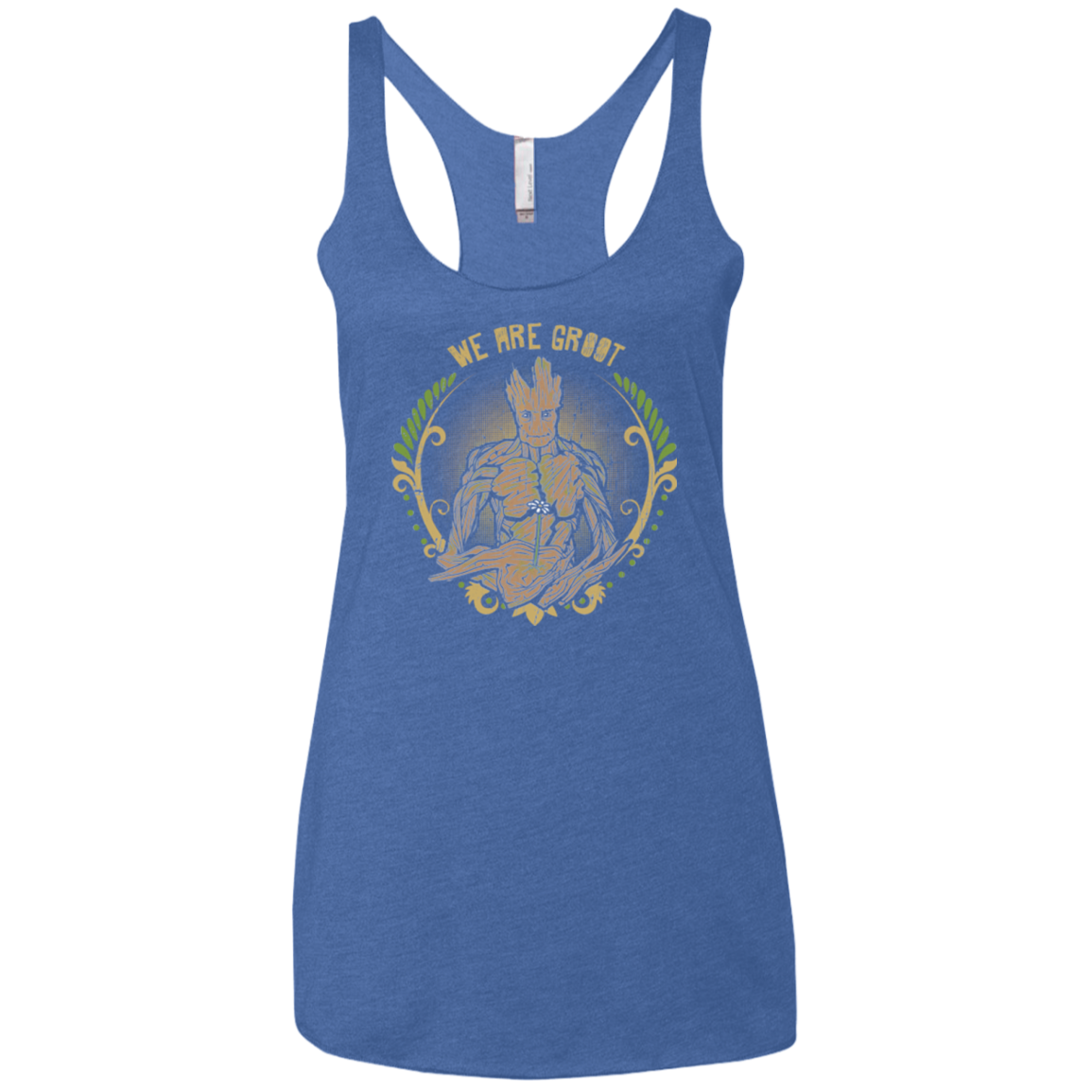 We are Groot Women's Triblend Racerback Tank