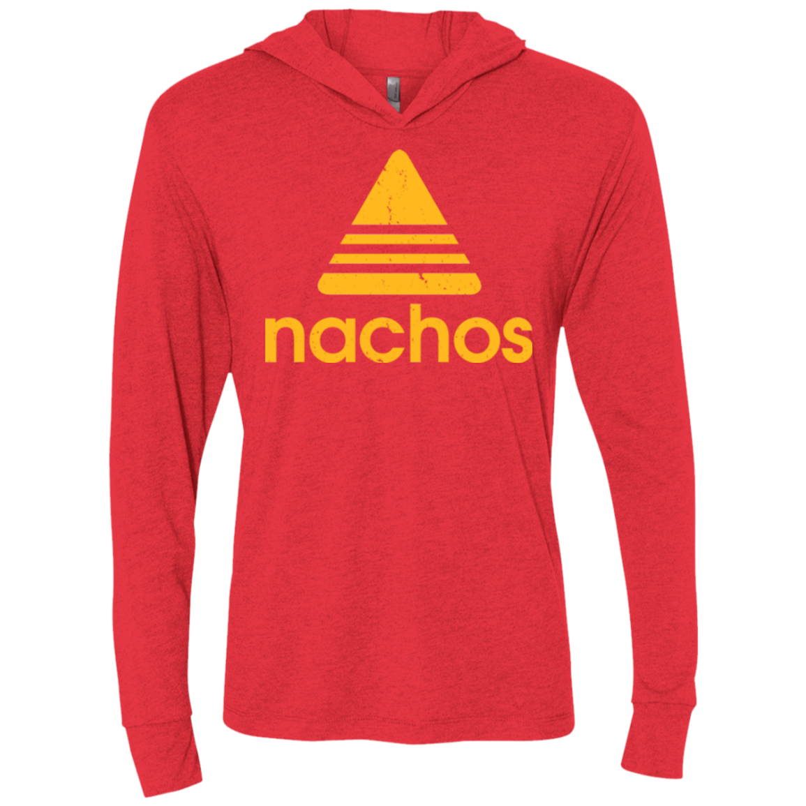 Nachos Triblend Long Sleeve Hoodie Tee