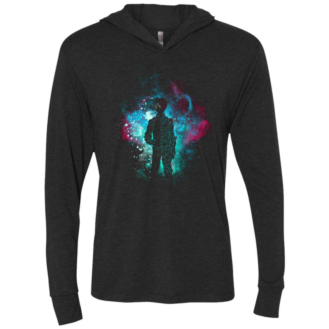 SHOTO ART Triblend Long Sleeve Hoodie Tee