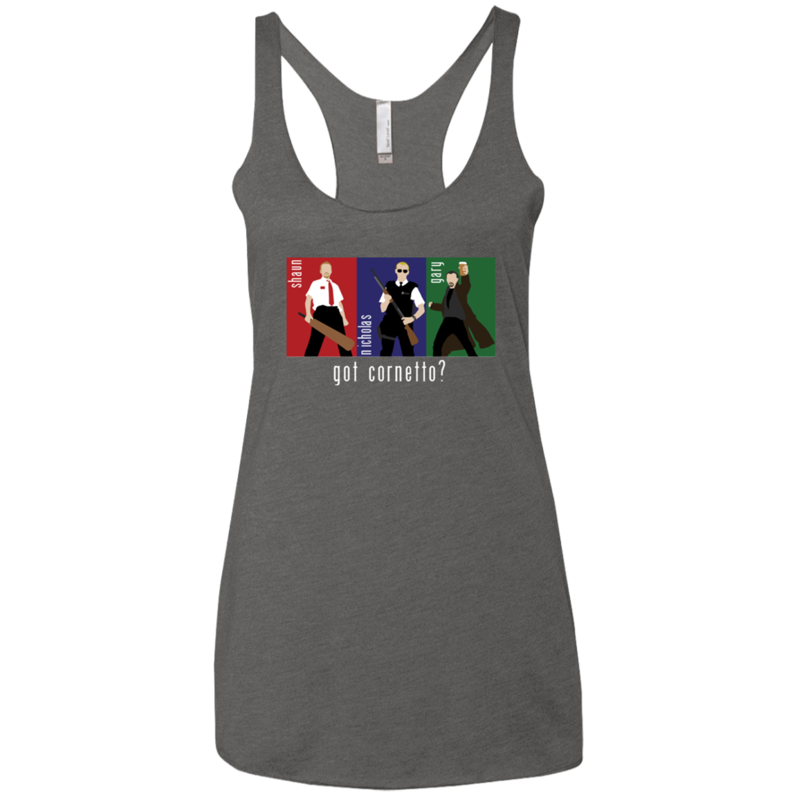 Cornetto Women's Triblend Racerback Tank