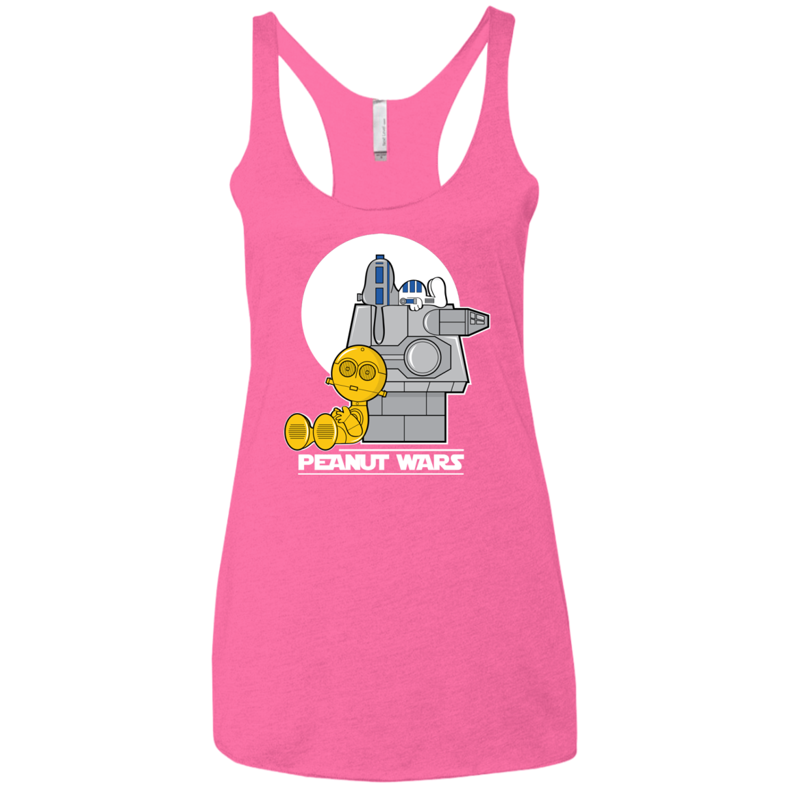 Peanut Wars Women's Triblend Racerback Tank