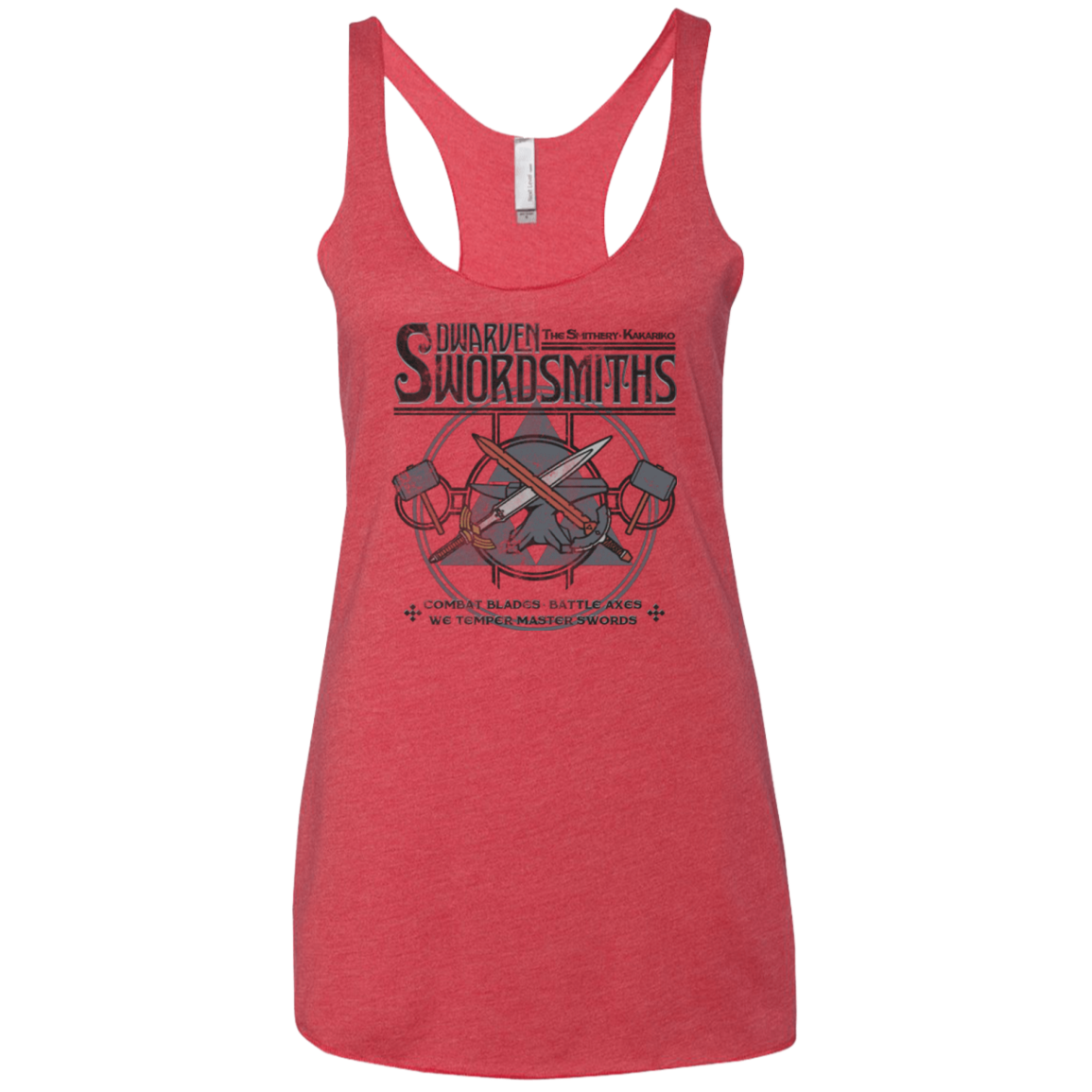 Dwarven Swordsmiths Women's Triblend Racerback Tank