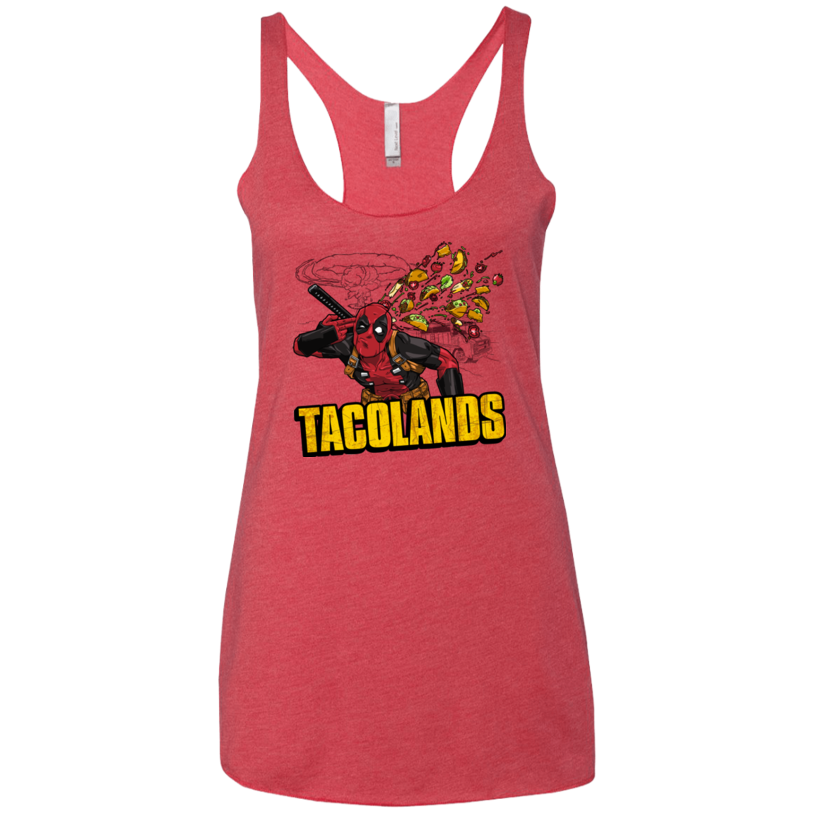 Tacolands Women's Triblend Racerback Tank
