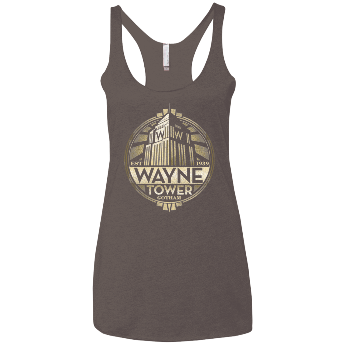 Wayne Tower Women's Triblend Racerback Tank