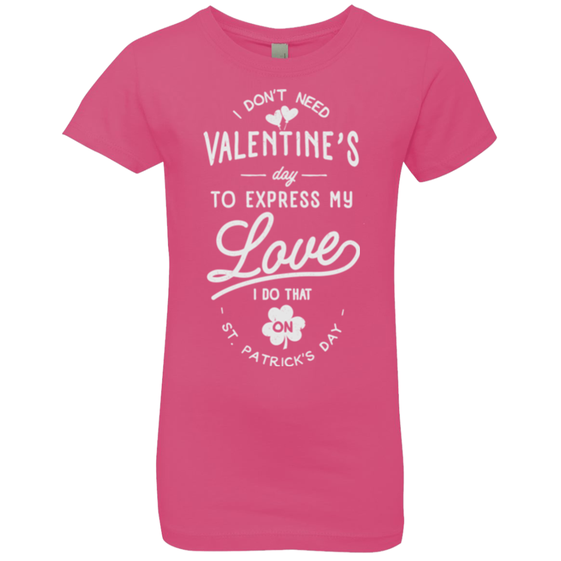 Valentine's Day Girls Premium T-Shirt