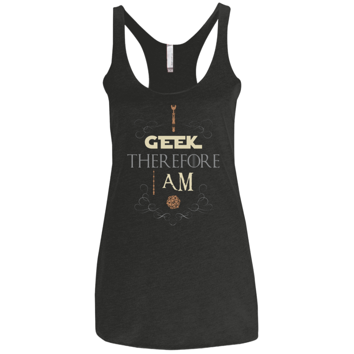 I GEEK (1) Women's Triblend Racerback Tank
