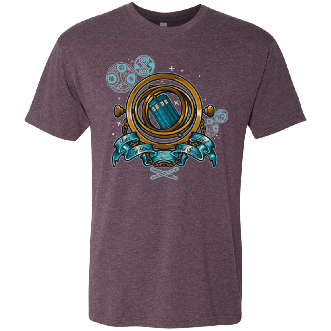 TURN THE TIME TWIST THE SPACE Men's Triblend T-Shirt